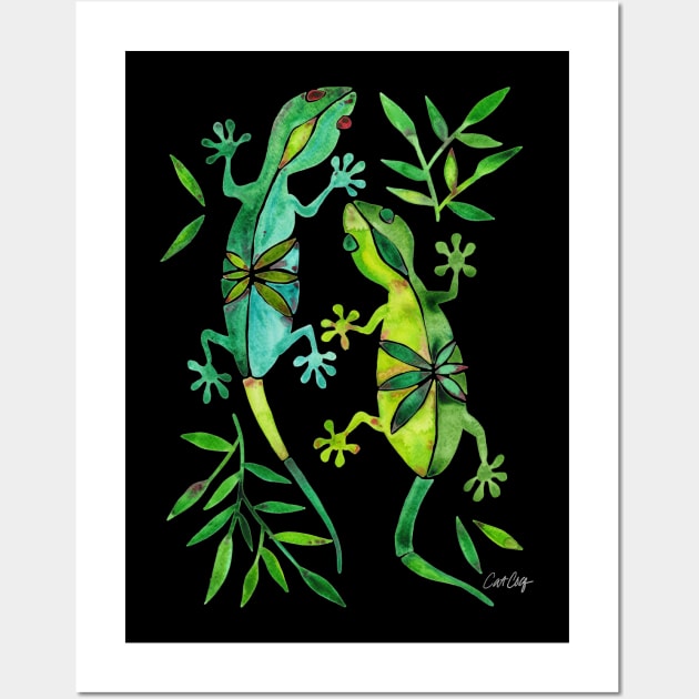 gecko green Wall Art by CatCoq